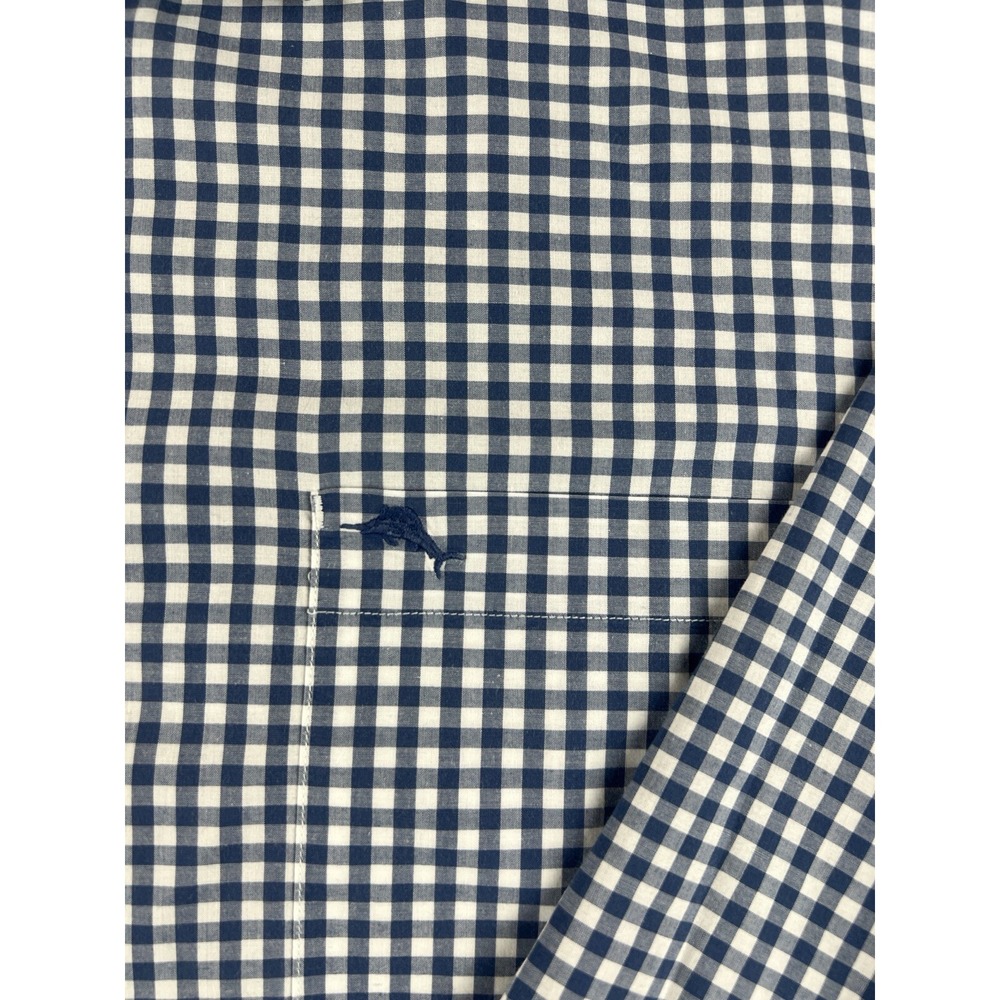 Tommy Bahama Island‎ Zone Picnic Plaid Long Sleeve Pima Cotton Blend Men's L - Picture 3 of 9
